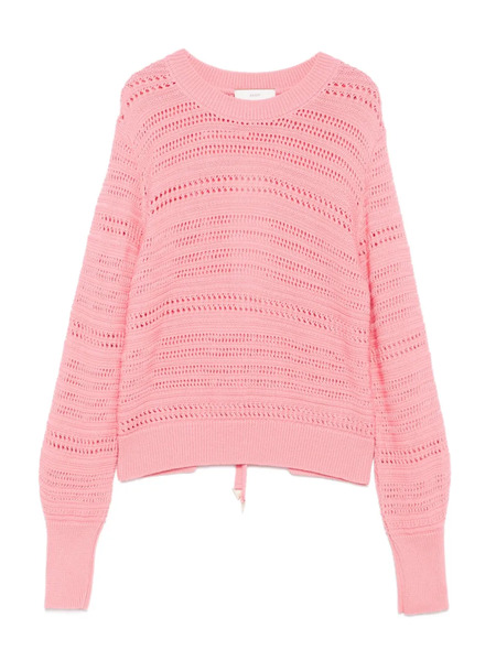  Akep Pull En Maille Ajourée - Rose 