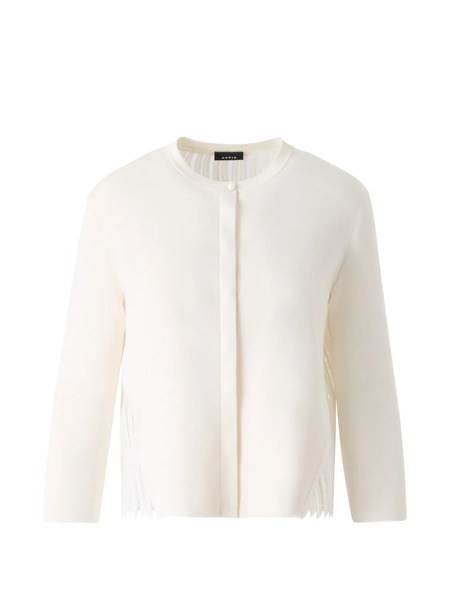  Akris Cardigan Wave Guipure - Blanc 