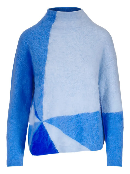  Akris Pull Colour Block - Bleu 