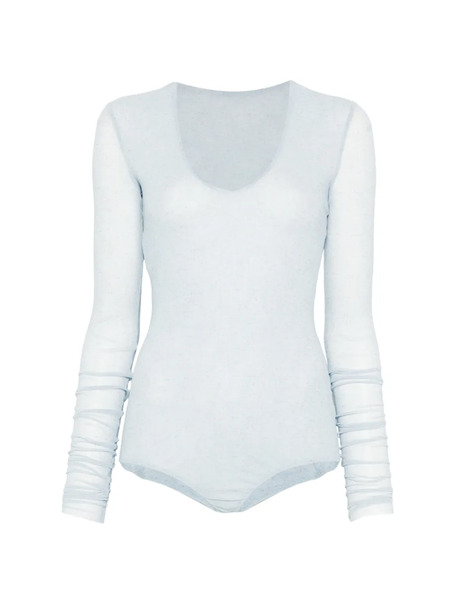  Alberta Ferretti Body à Manches Longues - Bleu 