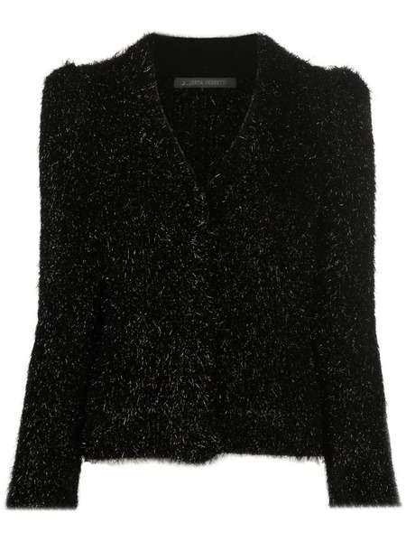  Alberta Ferretti Pull à Col V - Noir 