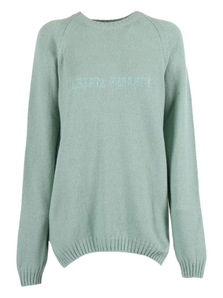  Alberta Ferretti Pull En Maille Jacquard - Vert 