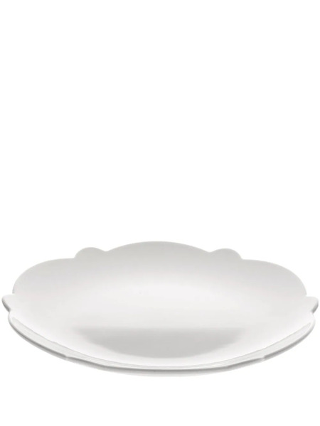  Alessi Assiette Ronde à Bords Festonnés - Blanc 