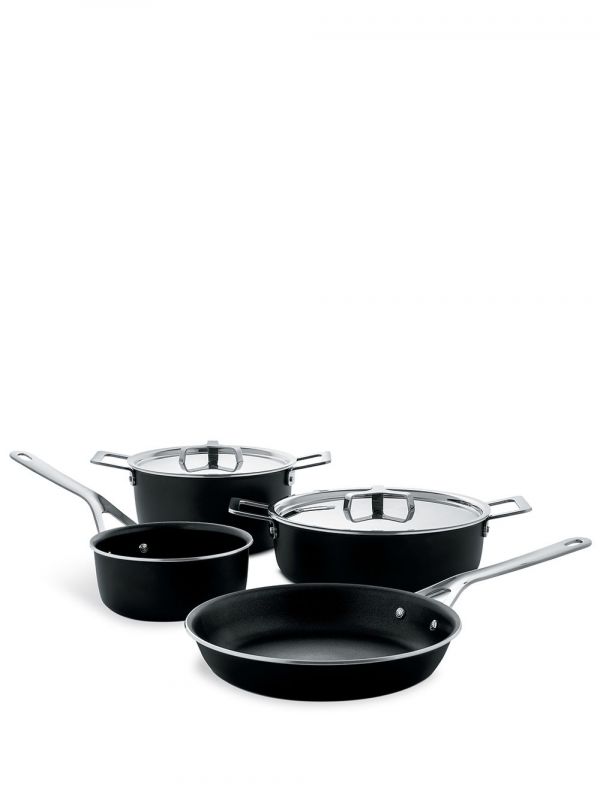  Alessi Ensemble De Poêles Et Casseroles (lot De 6) - Noir 