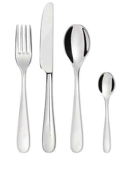  Alessi Lot De Couverts Nuovo Milano 24 Pièces - Argent 