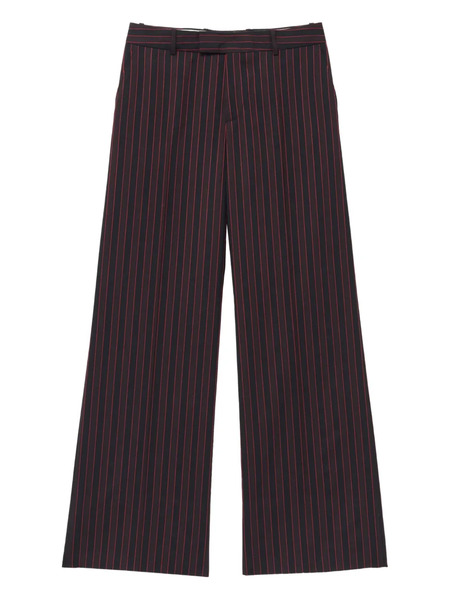  Alexander Mcqueen Pantalon De Costume à Fines Rayures - Noir 