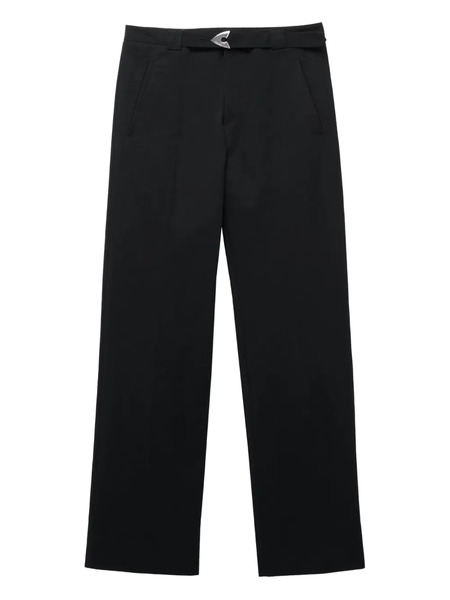  Alexander Mcqueen Pantalon De Costume à Taille Ceinturée - Noir 