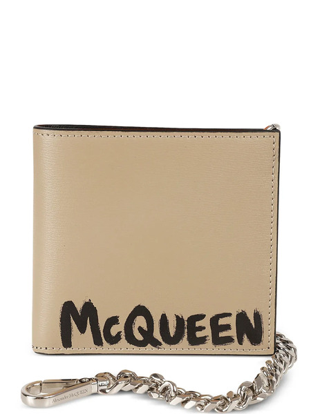  Alexander Mcqueen Portefeuille à Bride En Chaîne - Tons Neutres 