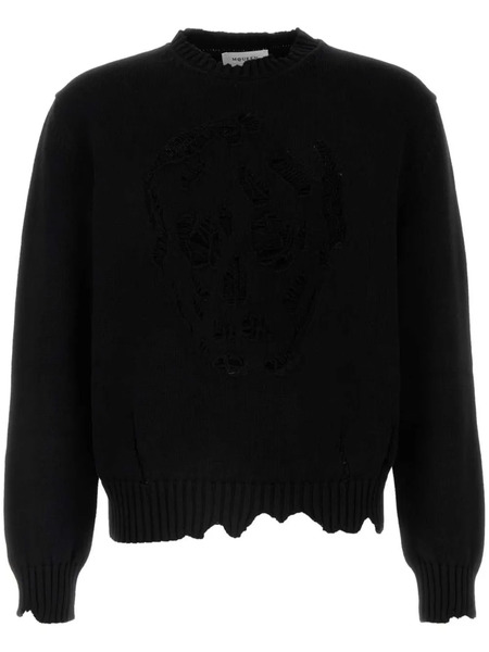  Alexander Mcqueen Pull Distressed Skull - Noir 