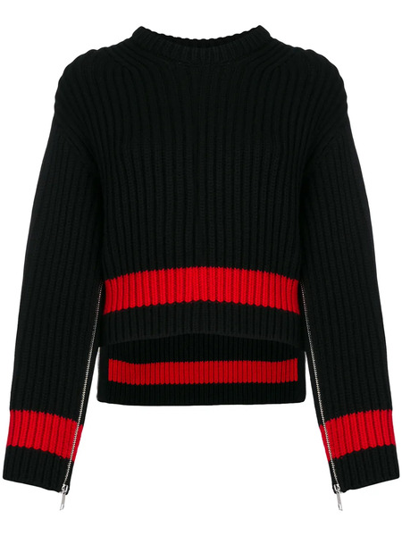  Alexander Mcqueen Pull Zippé - Noir 