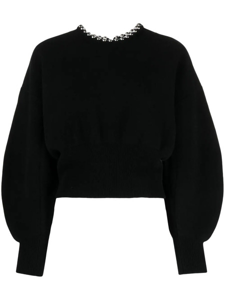  Alexander Wang Pull En Maille Boule - Noir 