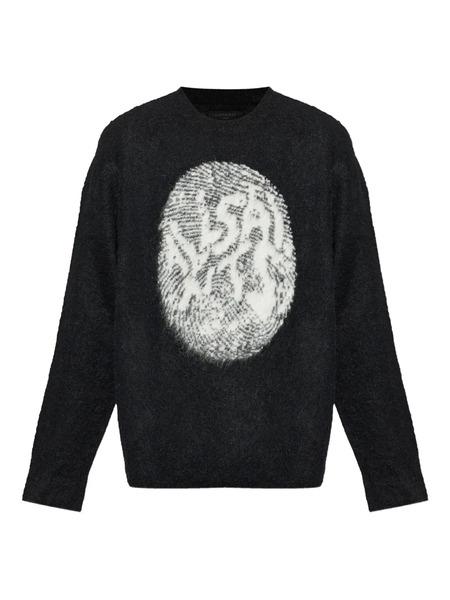  Allsaints Pull à Imprimé Graphique - Noir 