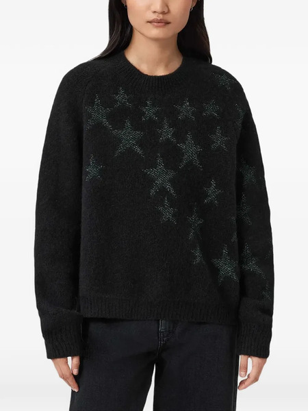  Allsaints Pull Cosmo à étoiles - Noir 
