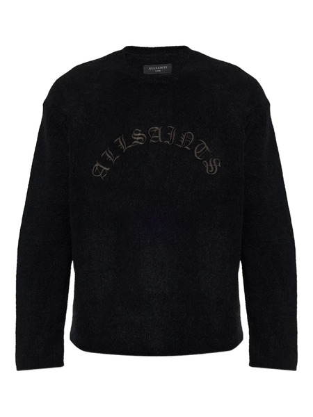  Allsaints Pull Curv à Broderies - Noir 