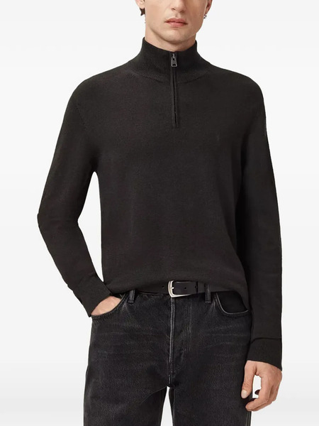  Allsaints Pull Kilburn à Col Cheminée - Gris 