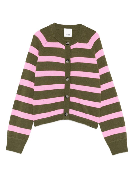  Allude Cardigan à Rayures - Vert 