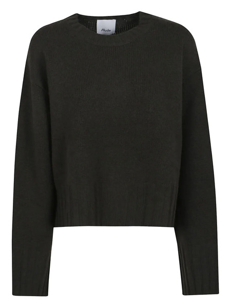  Allude Pull à Col Rond - Noir 