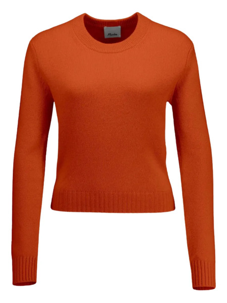  Allude Pull à Col Rond - Orange 
