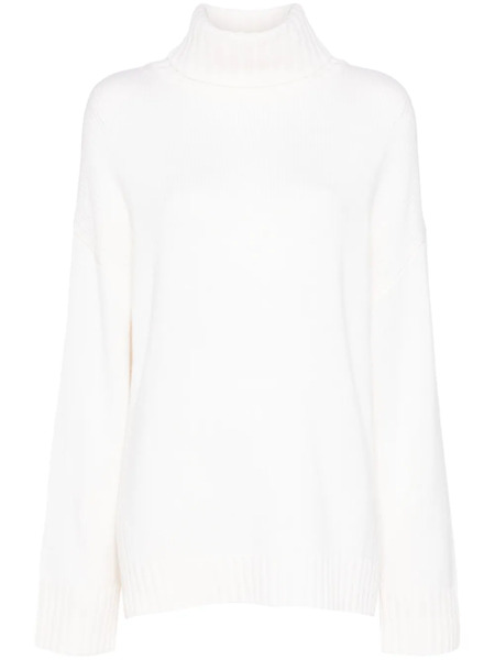  Allude Pull à Col Roulé - Blanc 