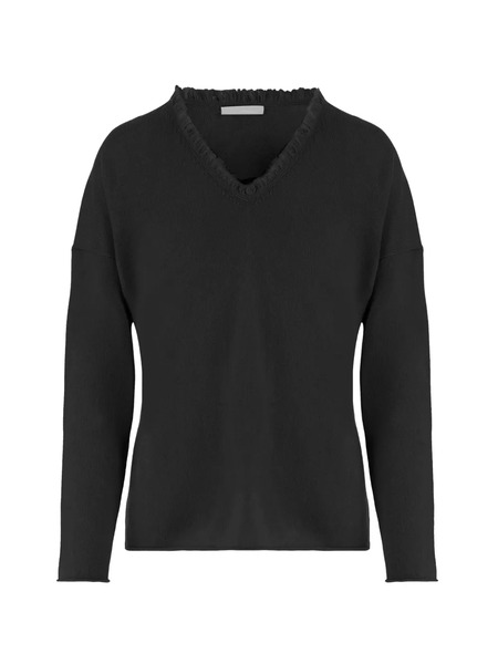  Allude Pull à Col V - Noir 