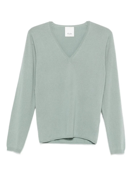  Allude Pull à Col V - Vert 