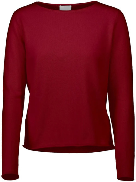  Allude Pull à Encolure Bateau - Rouge 