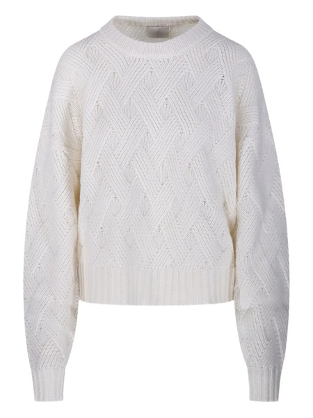  Allude Pull à Losanges - Blanc 