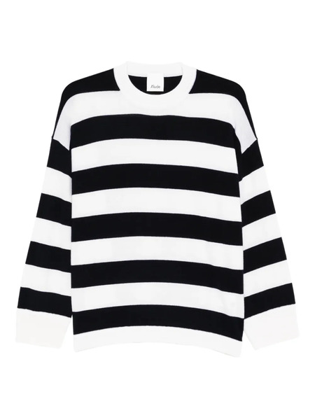  Allude Pull à Rayures - Blanc 