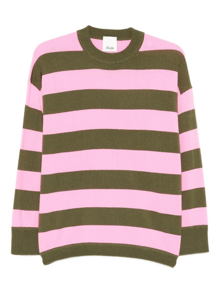  Allude Pull à Rayures - Rose 