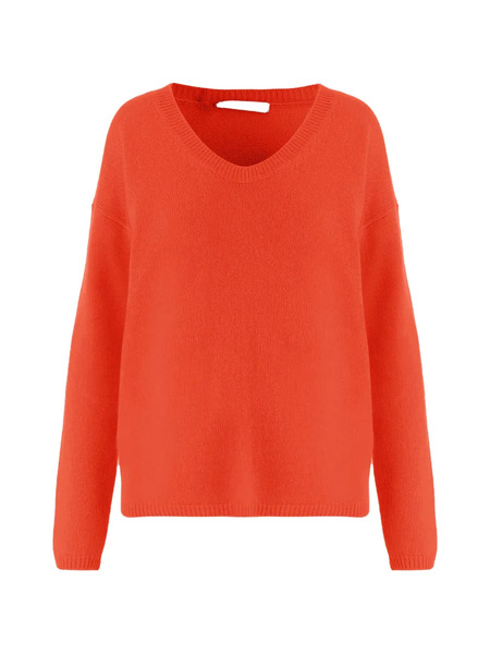  Allude Pull Côtelé - Orange 