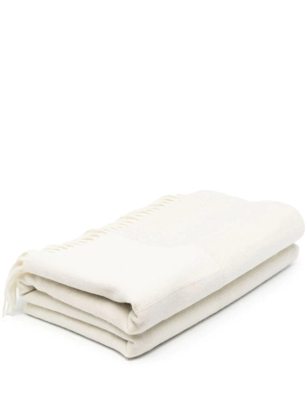  Alonpi Cashmere Couverture à Franges - Blanc 