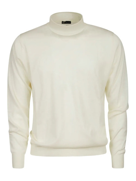  Alpha Industries Pull à Col Cheminée - Blanc 