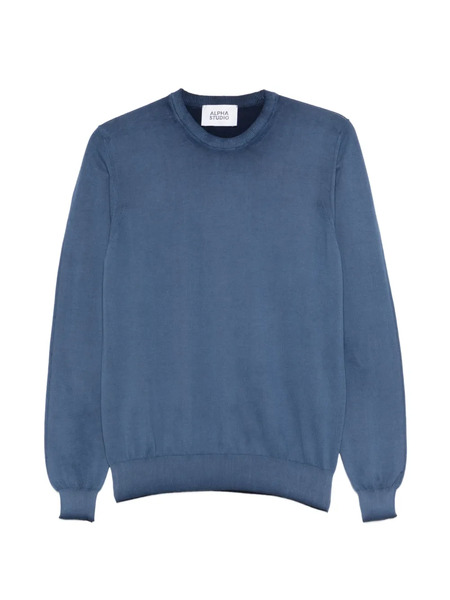  Alpha Studio Pull à Col Rond - Bleu 