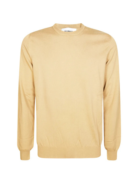  Alpha Studio Pull En Maille Fine - Jaune 