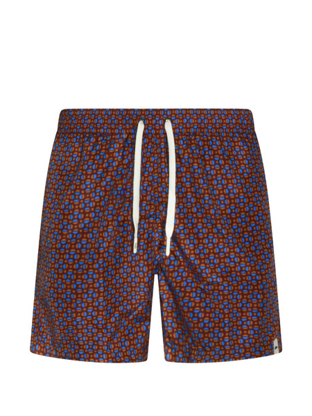  Altea Short De Bain à Imprimé Géométrique - Rouge 