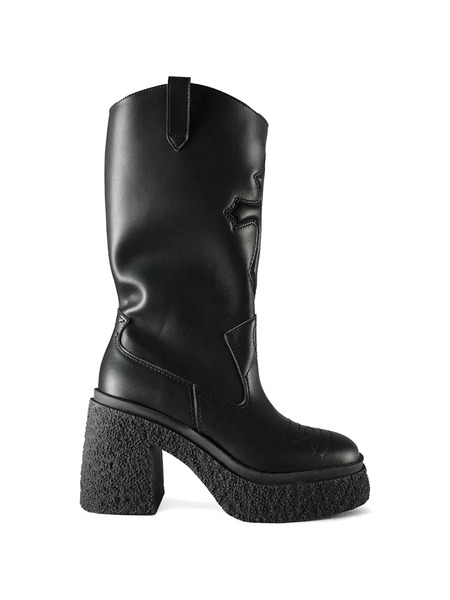  Altercore Bottines Monroe à Plateforme - Noir 