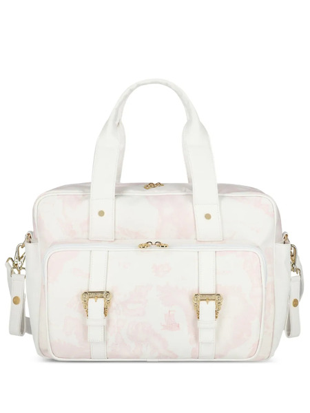  Alviero Martini Kids Sac à Langer à Imprimé Géographique - Blanc 
