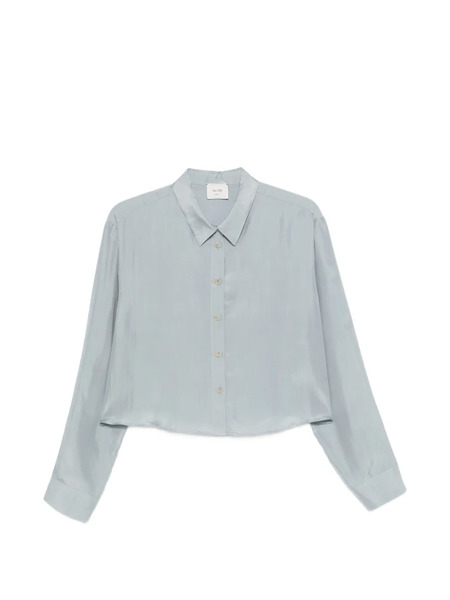  Alysi Chemise à Boutonnière Sur Le Devant - Bleu 
