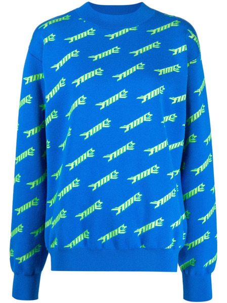  Ambush Pull à Logo Intarsia - Bleu 