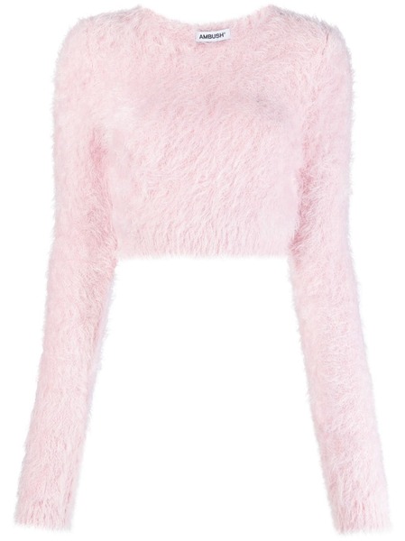  Ambush Pull En Maille à Coupe Crop - Rose 