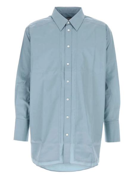  Ami Paris Chemise En Popeline - Bleu 