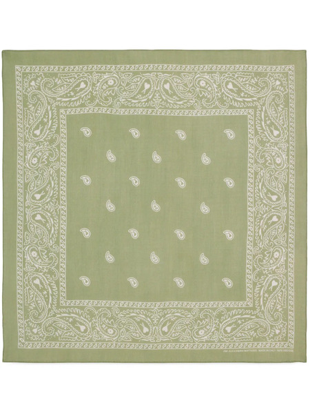  Ami Paris Foulard à Imprimé Cachemire - Vert 