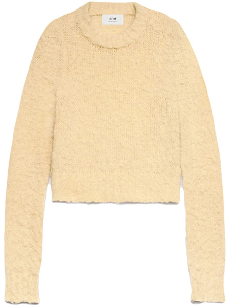  Ami Paris Pull à Effet Brossé - Tons Neutres 