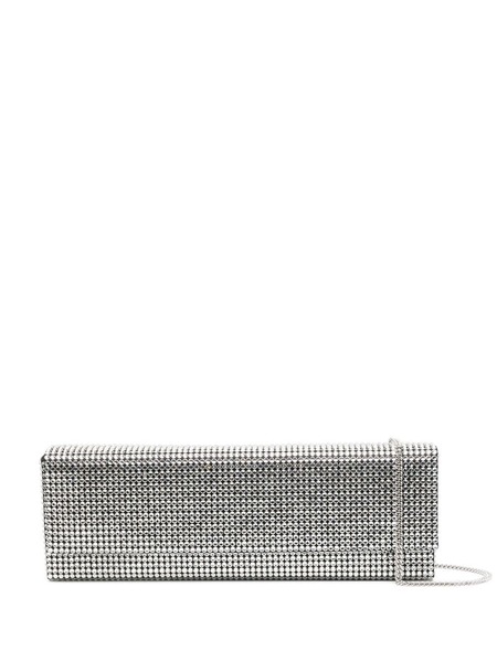  Amina Muaddi Pochette Paloma à Ornements En Cristal - Noir 