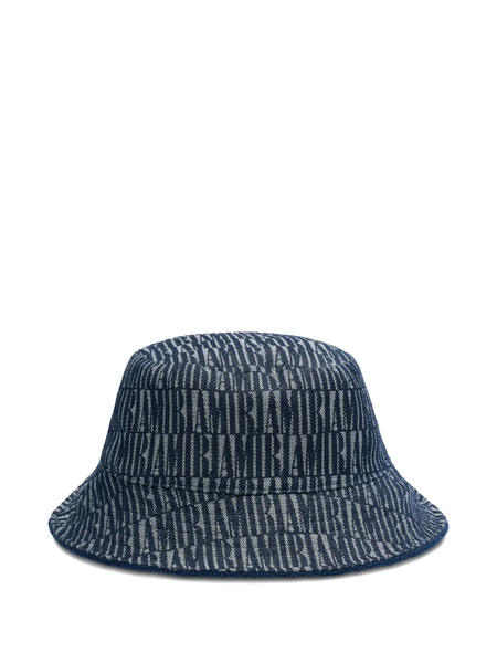  Amiri Jacquard-logo Bucket Hat - Bleu 