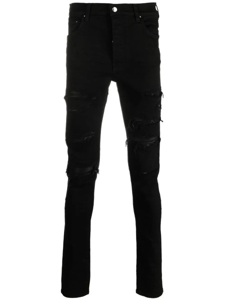  Amiri Jean Skinny à Patch Logo - Noir 