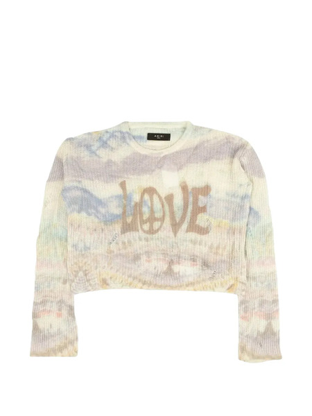  Amiri Pull à Effet Tie-dye - Tons Neutres 