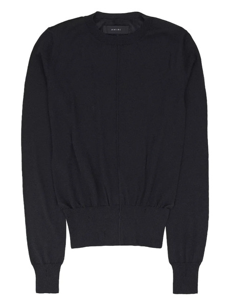  Amiri Pull à Effet Usé - Noir 