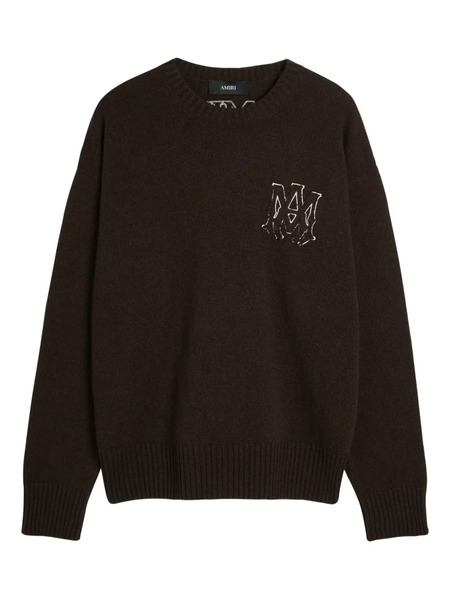  Amiri Pull à Logo Appliqué - Marron 