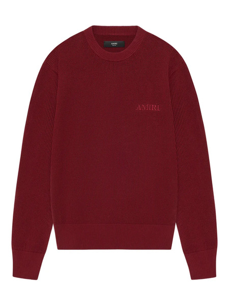  Amiri Pull à Logo Brodé - Rouge 
